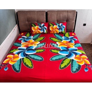 New Design Rayon Bedsheet Hand Painted Originally by Balinese Artisans